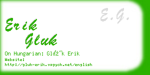 erik gluk business card